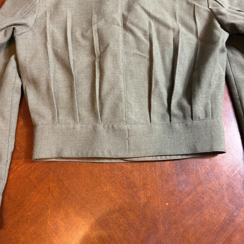 Vintage 1976 Belgian Military Wool Jacket Size 20E 4X Original Insignia - Picture 8 of 16